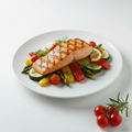 Garlic Butter Salmon & Veggie Bowl